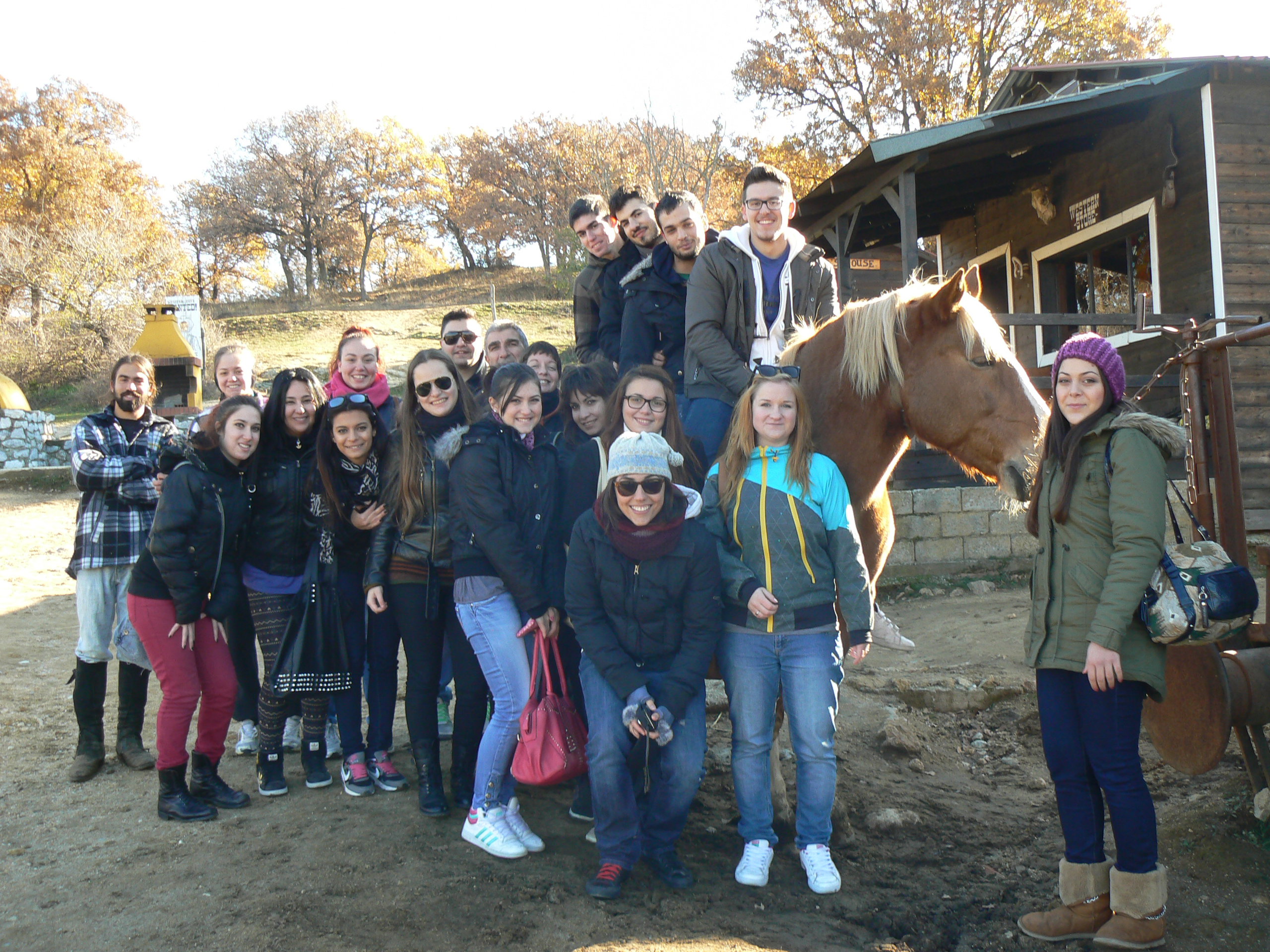 Exkurze se studenty ATEI na ranch